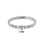 Bracelet Homme Acier inoxydable ROCHET HB4880, largeur.