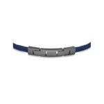 Bracelet AMARRAGE Titane cordon bleu HERBELIN BH24TDBM Homme, fermoir.