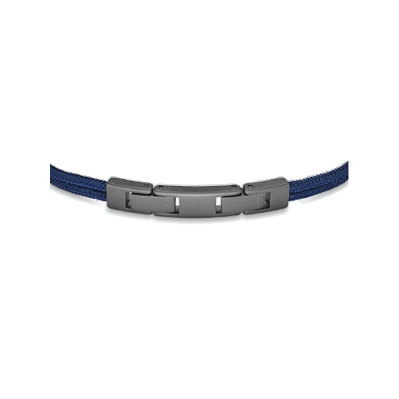 Bracelet AMARRAGE Titane cordon bleu HERBELIN BH24TDBM Homme, fermoir.