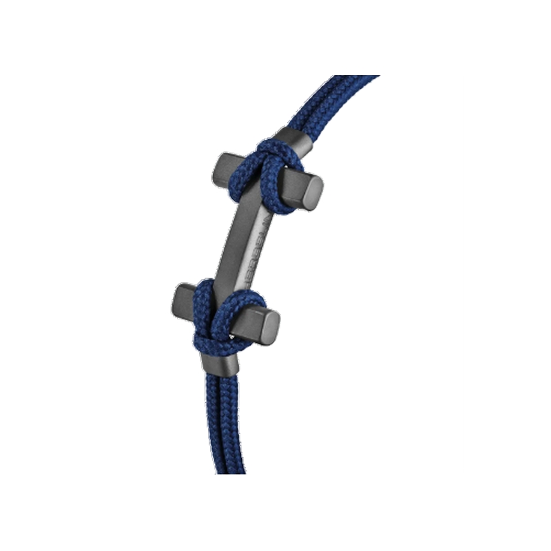 Bracelet AMARRAGE Titane cordon bleu HERBELIN BH24TDBM Homme, zoom.