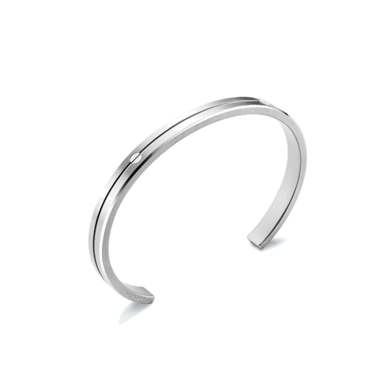 bracelet-jonc-homme-newport-herbelin-acier-inoxydable-jn7ab Bracelet jonc NEWPORT HERBELIN JN7AB Acier Homme