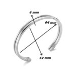 Bracelet jonc NEWPORT HERBELIN JND6AB Duo Acier Homme, dimensions.