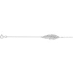 Bracelet Plume Argent rhodié et Oxydes ROBBEZ MASSON Femme