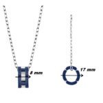 Collier CAP CAMARAT HERBELIN CCC8CBAB Acier et céramique bleue Homme, dimensions.