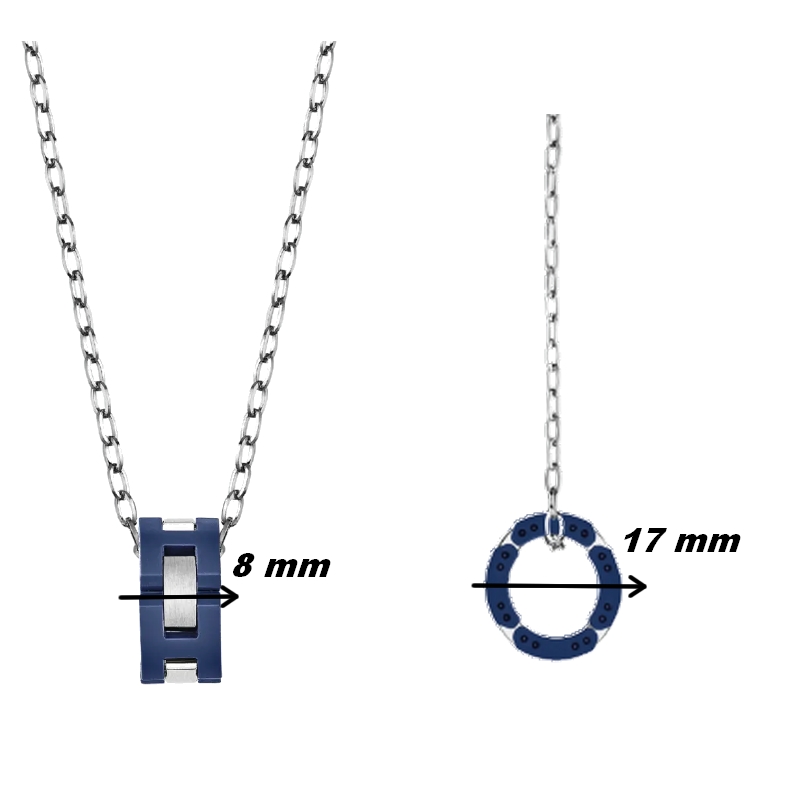 collier-homme-herbelin-acier-inoxydable-et-céramique-bleue-CCC8CBAB-dimensions Collier CAP CAMARAT HERBELIN CCC8CBAB Acier et céramique bleue Homme, dimensions.
