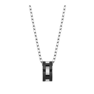 Collier CAP CAMARAT HERBELIN CCC8CNAB Acier et céramique noire Homme