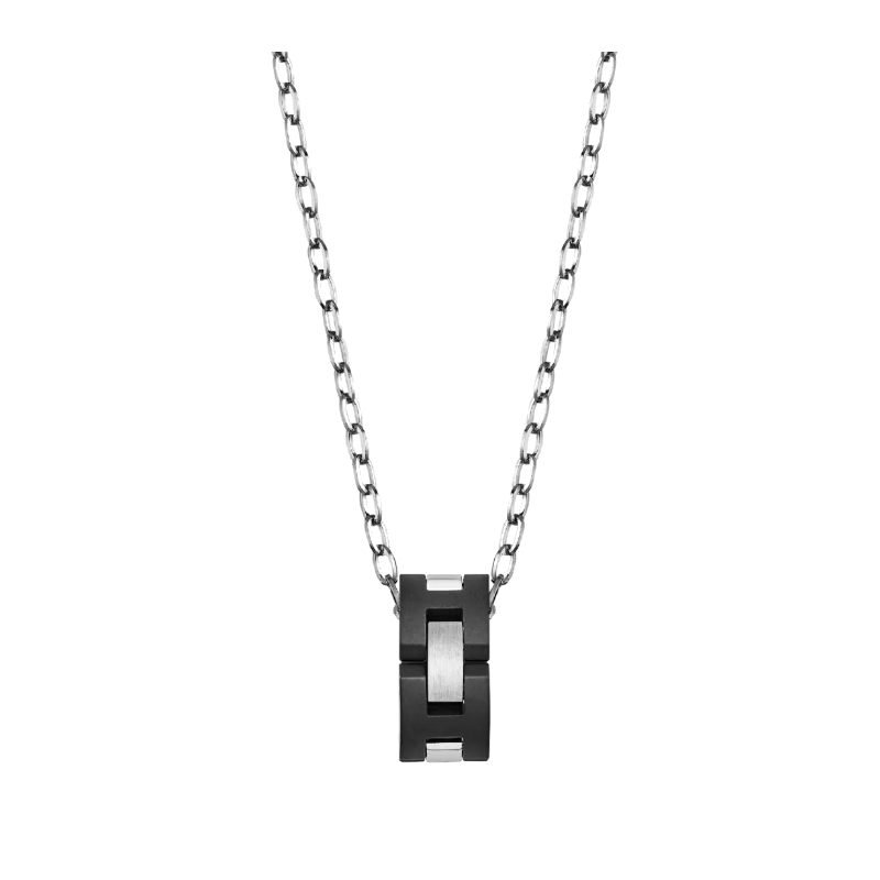 Collier CAP CAMARAT HERBELIN CCC8CNAB Acier et céramique noire Homme