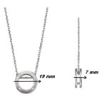Collier NEWPORT HERBELIN CND20ABG2N Acier et Or Homme, dimensions