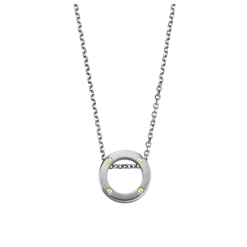 Collier NEWPORT HERBELIN CND20ABG2N Acier et Or Homme