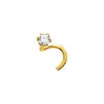 Piercing nez Or jaune et Oxyde ROBBEZ MASSON