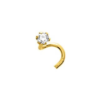 Piercing nez Or jaune et Oxyde ROBBEZ MASSON