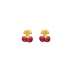 Boucles d'oreilles Enfant Cerises Or jaune 750/1000 ROBBEZ MASSON