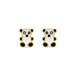 Boucles d'oreilles Enfant Panda Or jaune 750/1000 ROBBEZ MASSON