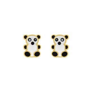Boucles d'oreilles Enfant Panda Or jaune 750/1000 ROBBEZ MASSON