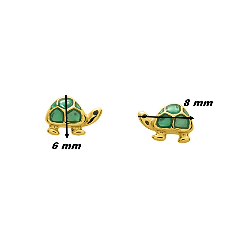 boucles-oreilles-enfant-tortue-or-jaune-750-robbez-masson-8323-1V-dimensions Boucles d'oreilles Enfant Tortue Or jaune 750/1000 ROBBEZ MASSON, dimensions