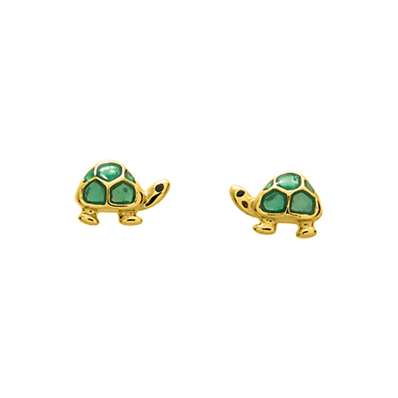 boucles-oreilles-enfant-tortue-or-jaune-750-robbez-masson-8323-1V Boucles d'oreilles Enfant Tortue Or jaune 750/1000 ROBBEZ MASSON