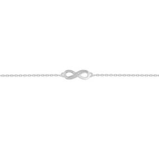 Bracelet Infini bombé Argent rhodié et Oxydes ROBBEZ MASSON Femme
