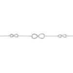 Bracelet 3 Infinis Argent rhodié ROBBEZ MASSON Femme