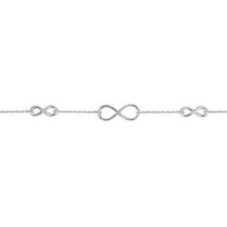 Bracelet 3 Infinis Argent rhodié ROBBEZ MASSON Femme