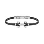 Bracelet AMARRAGE Acier cordon noir BH20ABNR HERBELIN Homme
