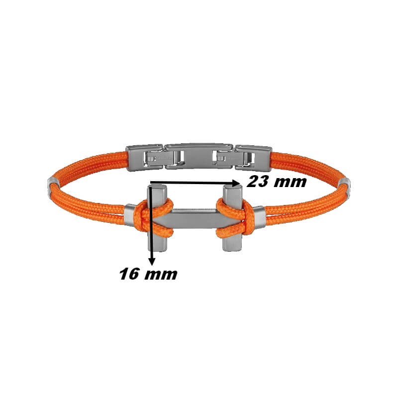 bracelet-homme-titane-nylon-orangeamarrage-herbelin-BH24TLMD-dimensions Bracelet AMARRAGE Titane cordon orange BH24TLMD HERBELIN Homme dimensions