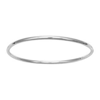 Bracelet jonc 3 mm Argent rhodié ROBBEZ MASSON Femme