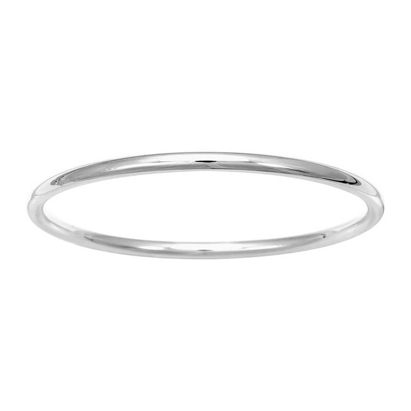 Bracelet jonc 4 mm Argent rhodié ROBBEZ MASSON Femme