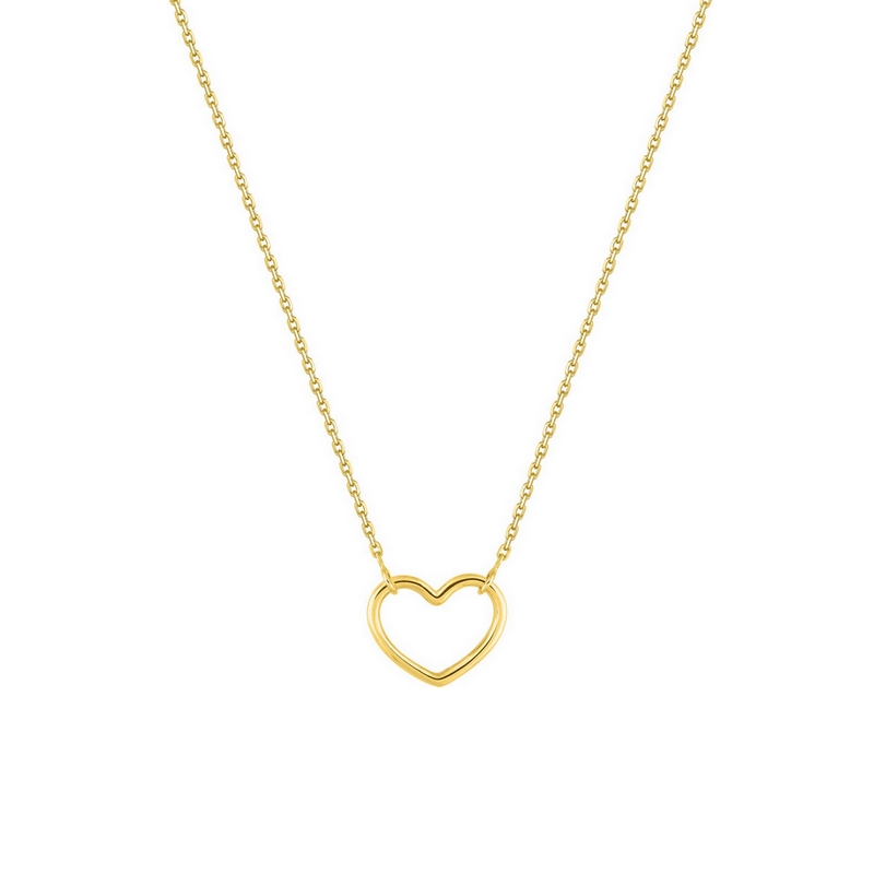 Collier Femme Cœur Or jaune 750/1000.