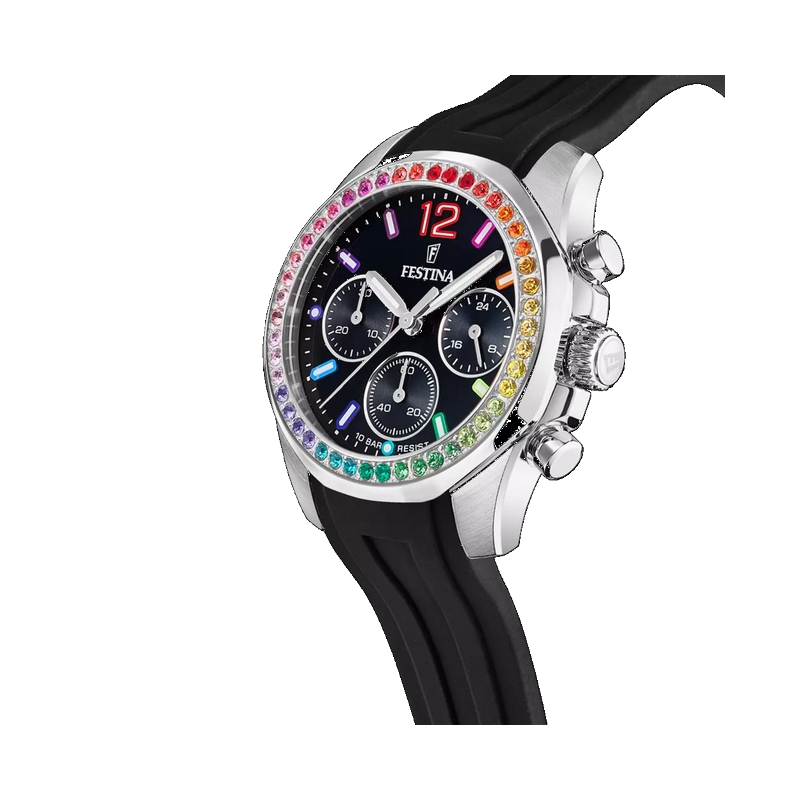Montre FESTINA Femme caoutchouc noir F20610/3, autre vue