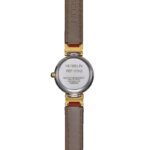 Montre Femme LADY H HERBELIN 17312T1N12GD cuir marron et Acier inoxydable bicolore, dos
