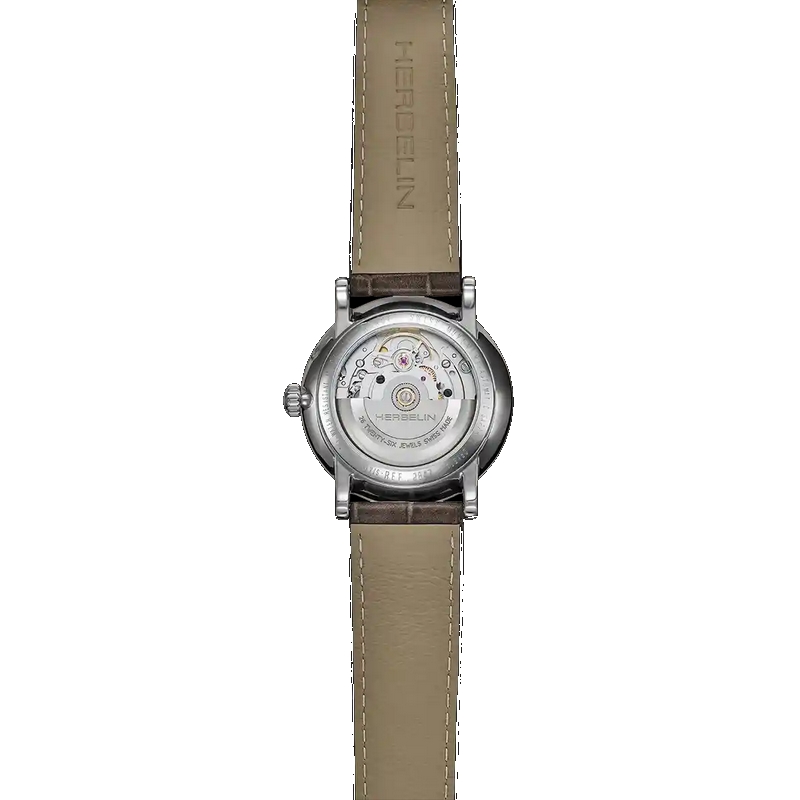Montre Homme Automatique HERBELIN 2847AP08GR cuir, dos