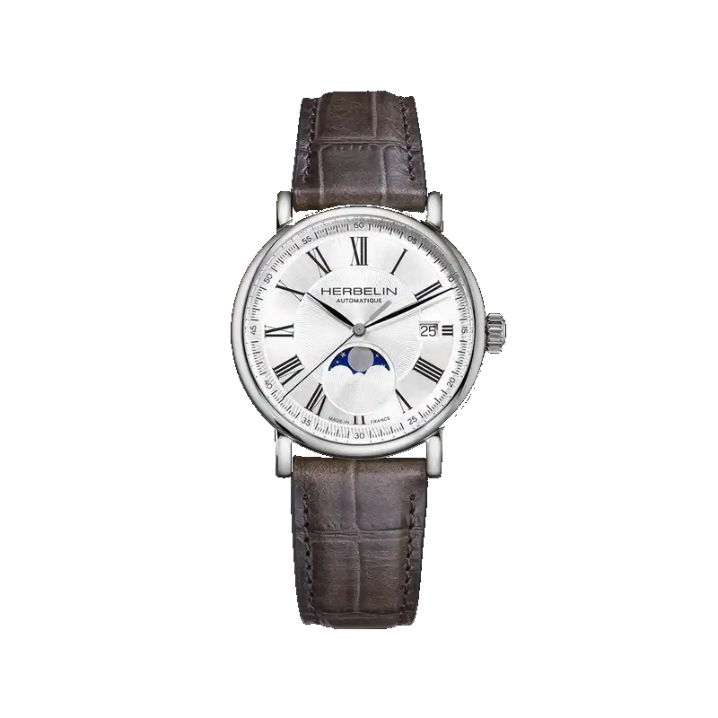 Montre Homme Automatique HERBELIN 2847AP08GR cuir