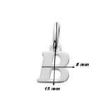 Pendentif lettre B Argent ROBBEZ MASSON, dimensions
