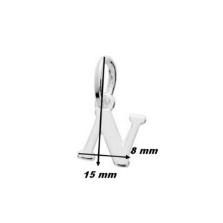 Pendentif lettre N Argent ROBBEZ MASSON, dimensions