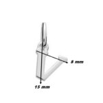 Pendentif lettre V Argent ROBBEZ MASSON, dimensions