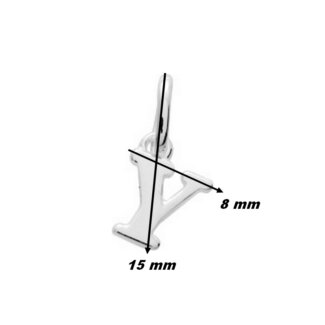 Pendentif lettre Y Argent ROBBEZ MASSON, dimensions