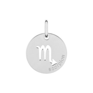 Pendentif médaille Zodiaque Scorpion Argent ROBBEZ MASSON