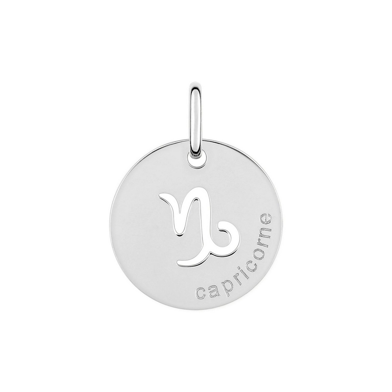 Pendentif médaille Zodiaque Capricorne Argent ROBBEZ MASSON