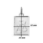 Pendentif Zodiaque Balance Argent ROBBEZ MASSON, dimensions