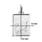 Pendentif Zodiaque Lion Argent ROBBEZ MASSON, dimensions