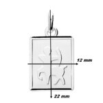Pendentif Zodiaque Sagittaire Argent ROBBEZ MASSON, dimensions