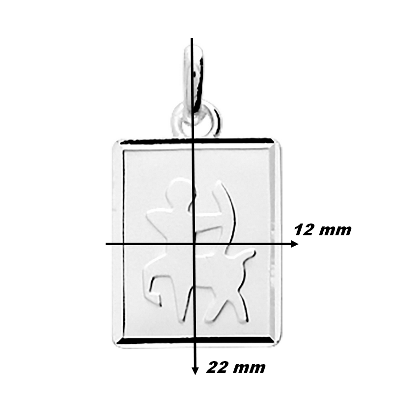 Pendentif Zodiaque Sagittaire Argent ROBBEZ MASSON, dimensions