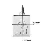 Pendentif Zodiaque Verseau Argent ROBBEZ MASSON, dimensions