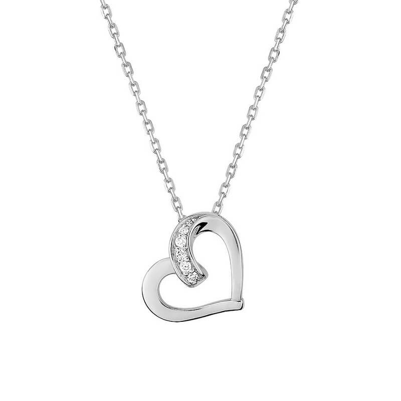 Collier Cœur Argent et Oxydes ROBBEZ MASSON