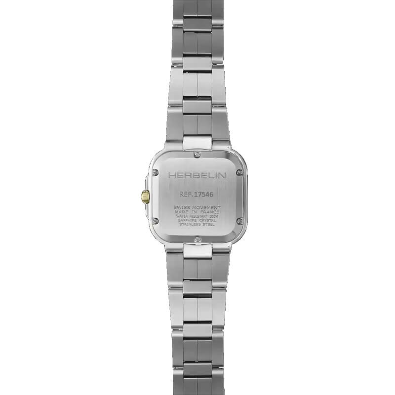 Montre CAP CAMARAT HERBELIN Acier, Diamants 17546BT1N89 Femme, dos.