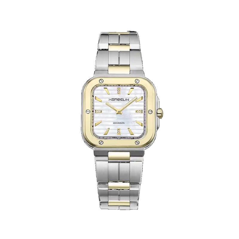 Montre CAP CAMARAT HERBELIN Acier, Diamants 17546BT1N89 Femme
