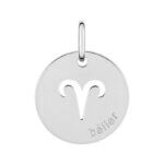 Pendentif médaille Zodiaque Bélier Argent ROBBEZ MASSON