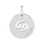 Pendentif médaille Zodiaque Cancer Argent ROBBEZ MASSON