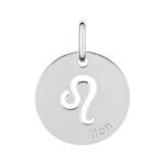 Pendentif médaille Zodiaque Lion Argent ROBBEZ MASSON