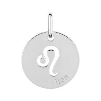 Pendentif médaille Zodiaque Lion Argent ROBBEZ MASSON